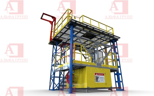 Учебно-тренировочный полигон (комплекс)  Альпинист-03-02-1 (с деревянной опорой).