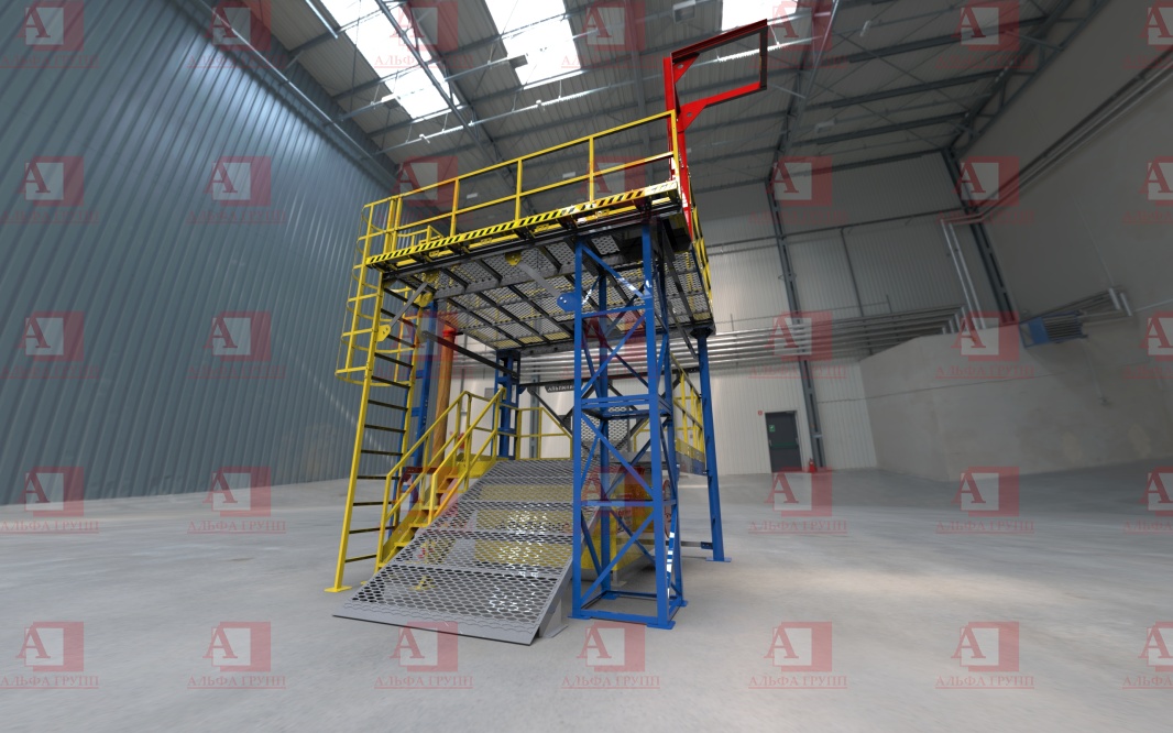 Учебно-тренировочный полигон (комплекс)  Альпинист-03-02-1 (с деревянной опорой).